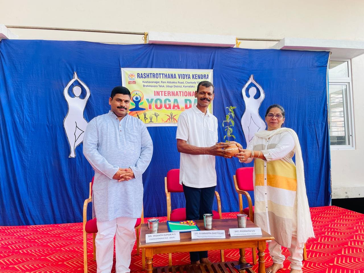 International Yoga Day Celebration in RVK – Udupi, Cherkady (1)