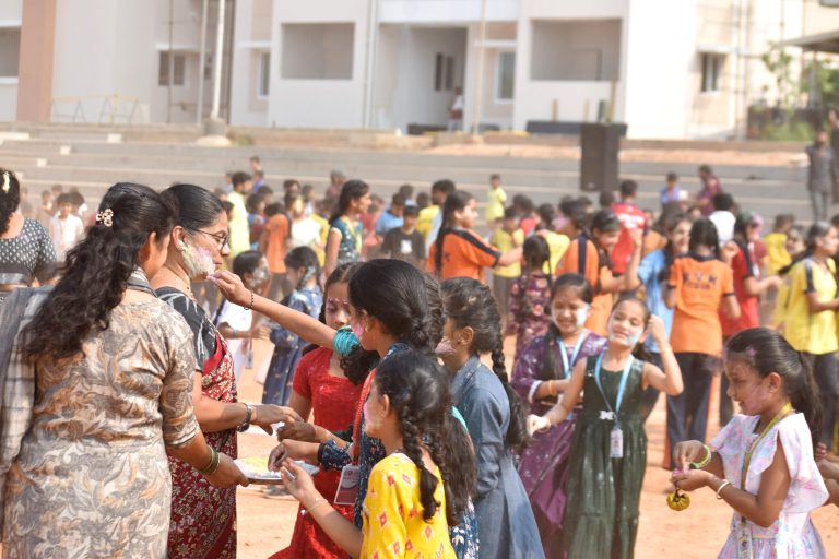 RVK – Udupi, Cherkadi Students Celebrate Holi with Fervour at 2.21