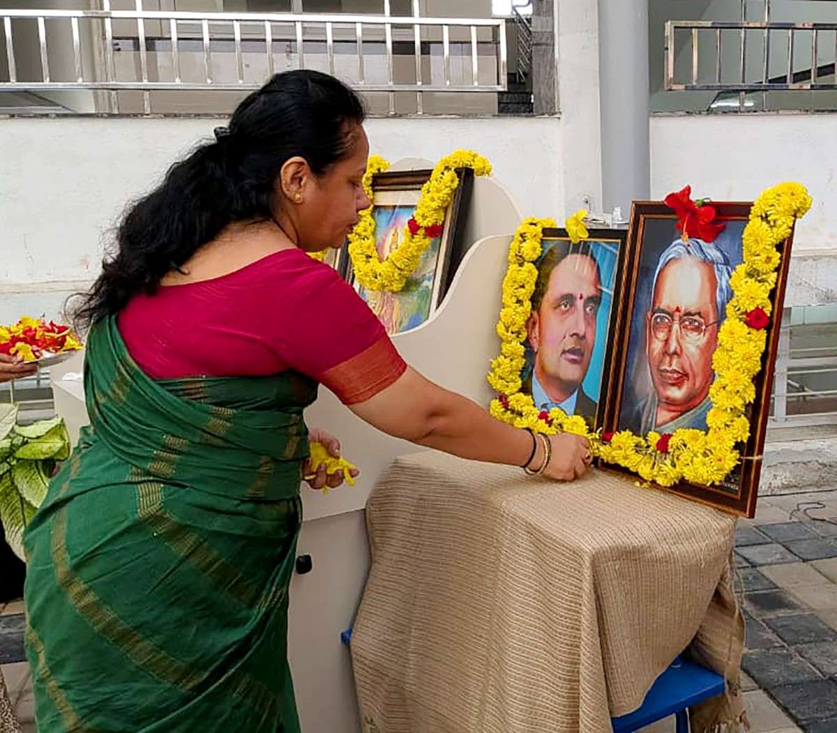 RVK - Udupi Honours Space Pioneer Dr. Sarabhai and Library Science Visionary Dr. S.R. Ranganathan (1)