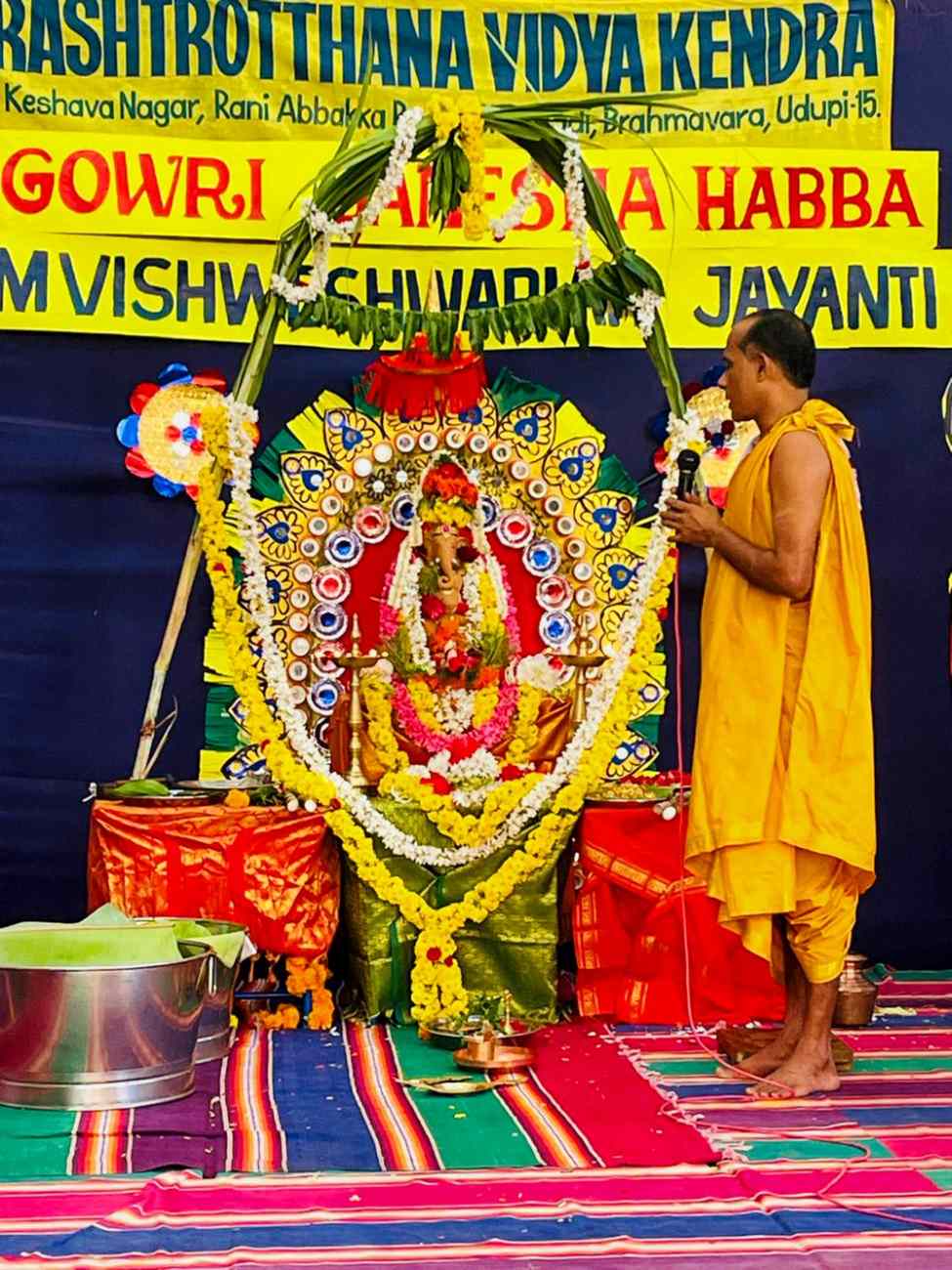 Celebration of Ganesh Chaturthi and Visvesvaraya Jayanti at RVK - Udupi (7)