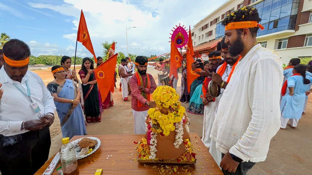 Ganesha Immersion Ceremony Celebrated at RVK and PU College - Udupi (13)