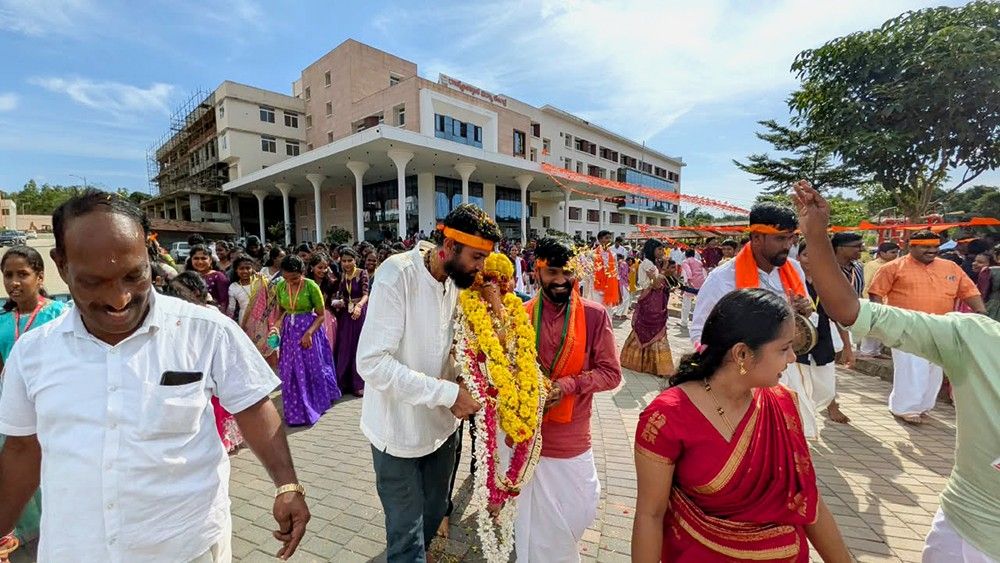 Ganesha Immersion Ceremony Celebrated at RVK and PU College - Udupi (16)