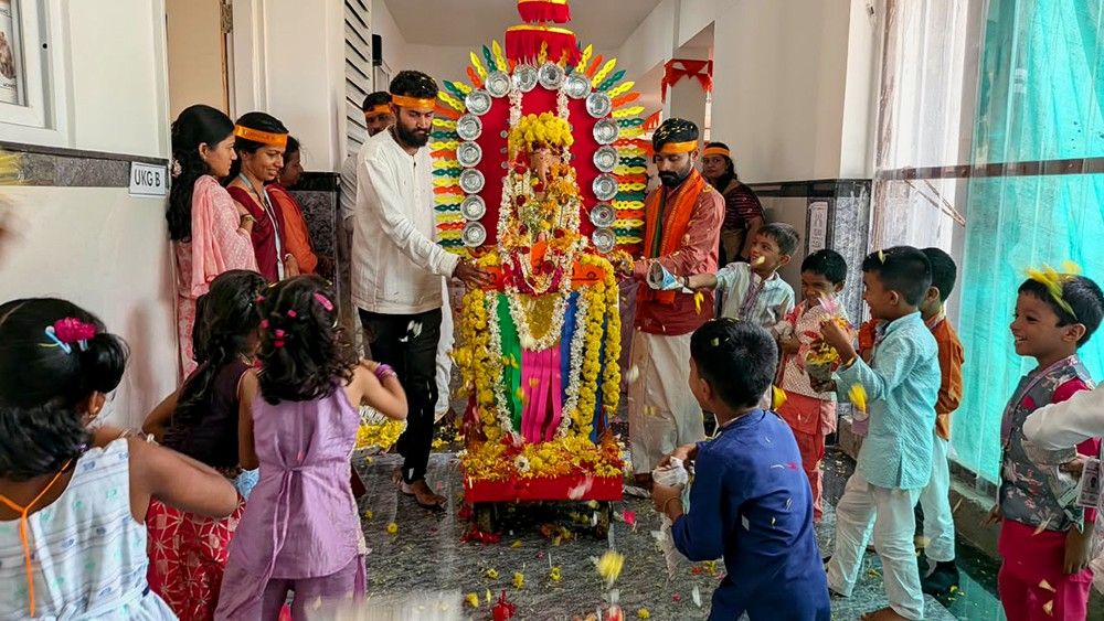 Ganesha Immersion Ceremony Celebrated at RVK and PU College - Udupi (17)