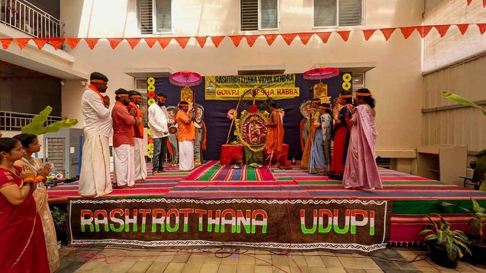 Ganesha Immersion Ceremony Celebrated at RVK and PU College - Udupi (18)