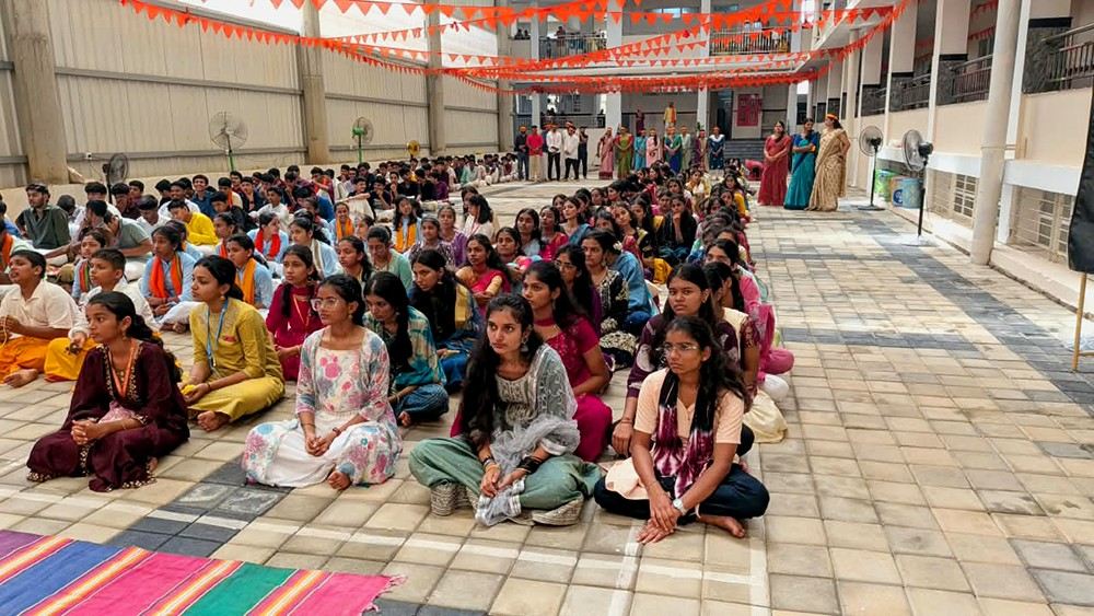 Ganesha Immersion Ceremony Celebrated at RVK and PU College - Udupi (20)